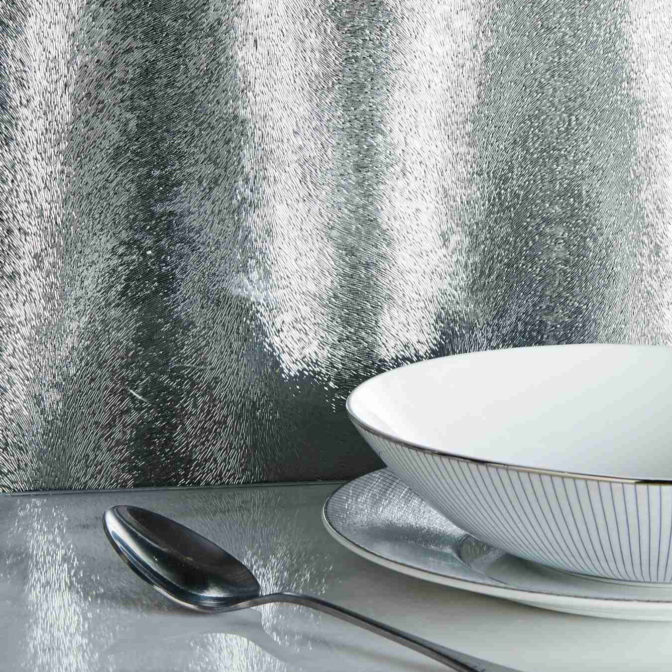 Оriginal Style Glassworks Aurora Borealis Dark Silver Decorative Effects Glass Tile 30x60cm