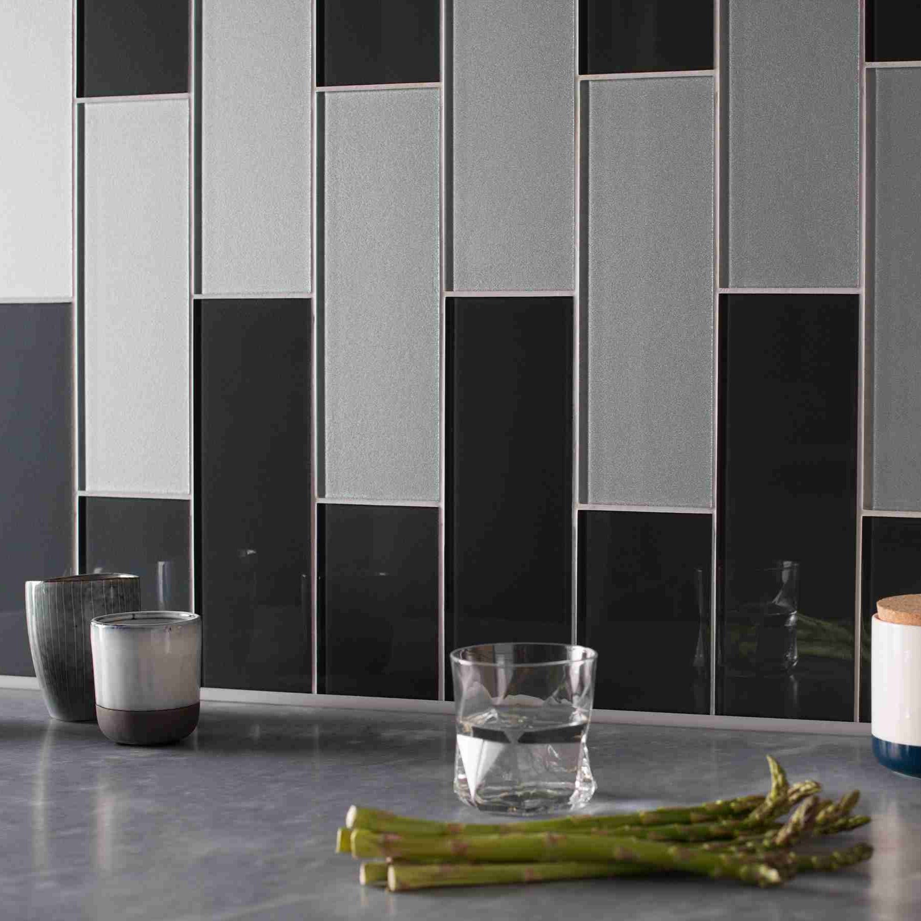 Original Style Glassworks Triton Metallica Brick Tile 10x30cm