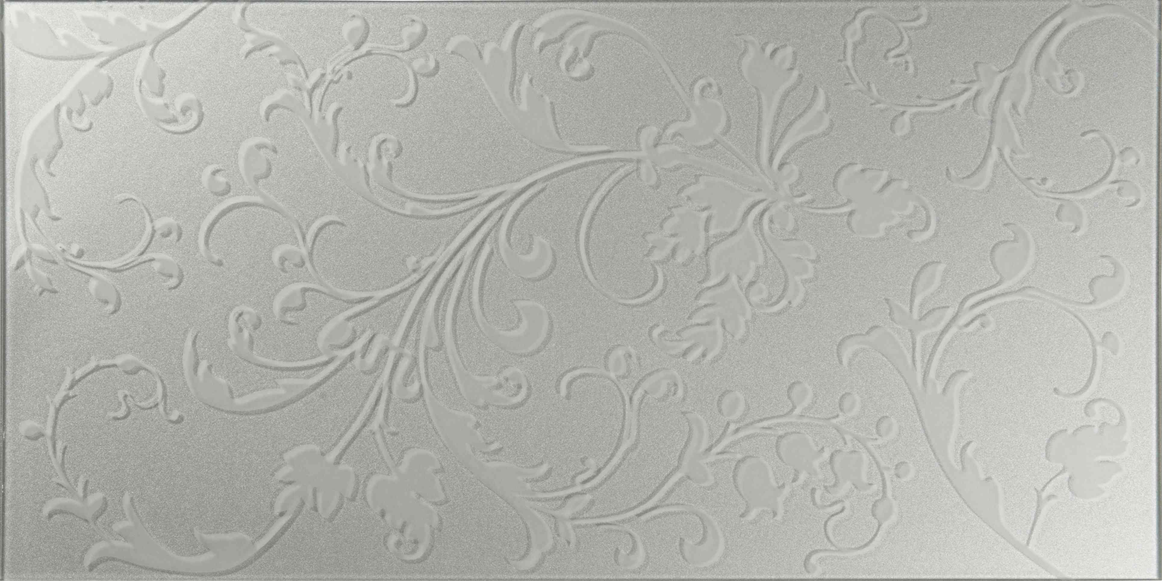 Оriginal Style Glassworks Beauville Silver Decorative Effects Glass Tile 30x60cm