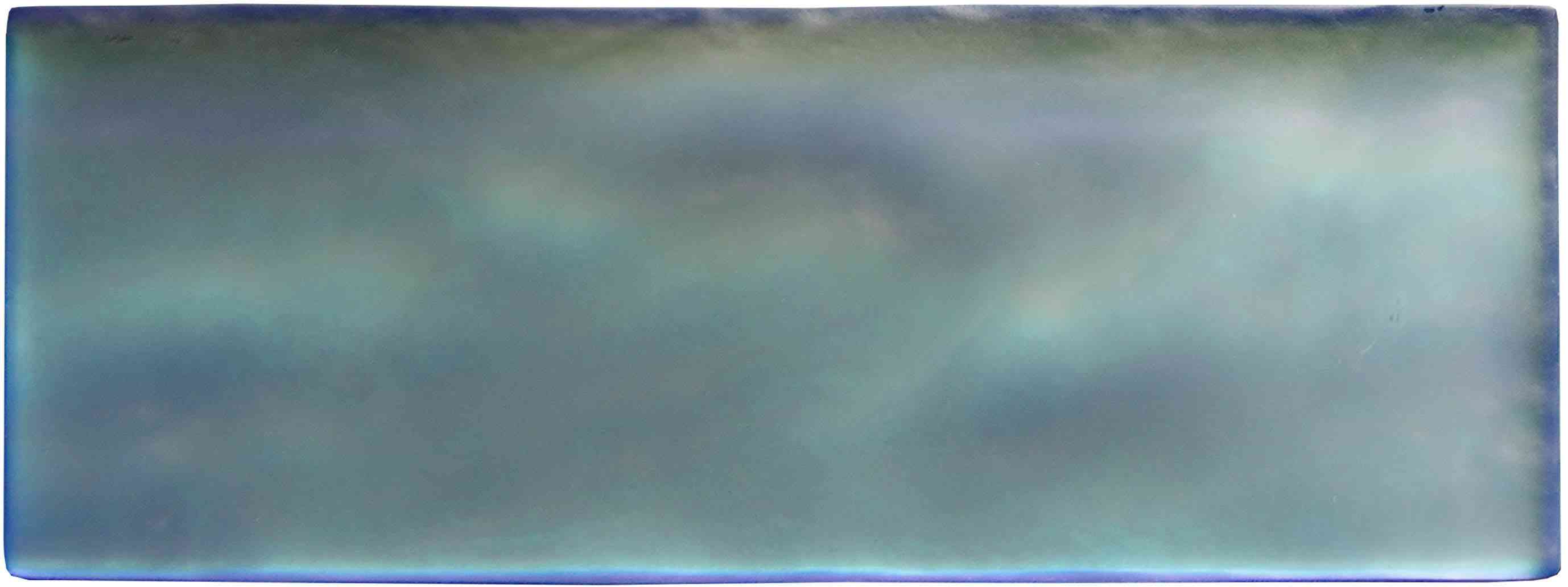 Original Style Glassworks Blue Frost Brick Radiance Tile 8x20cm