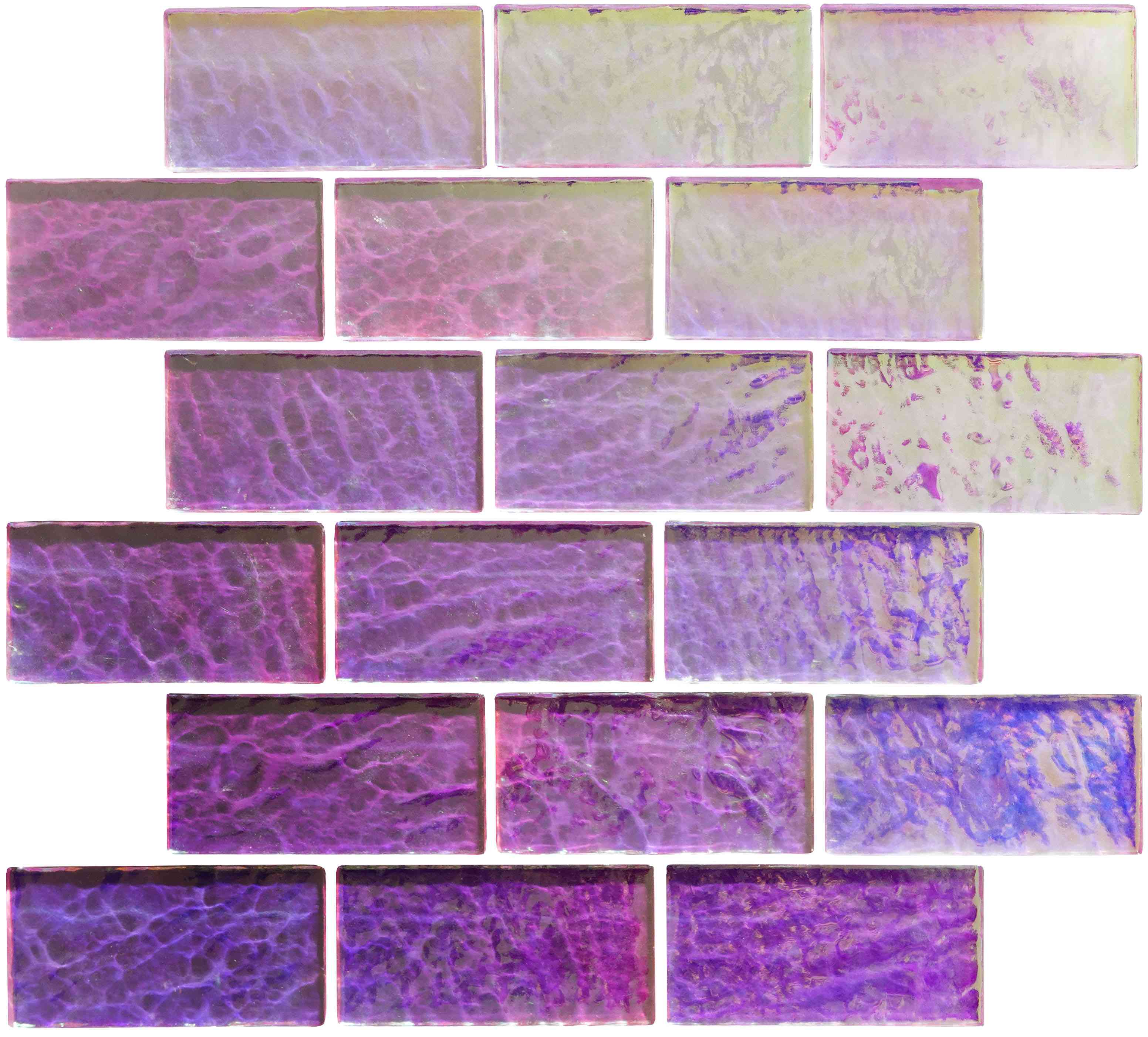 Original Style Glassworks Pink Gloss Mosaic Radiance Tile 30x30cm