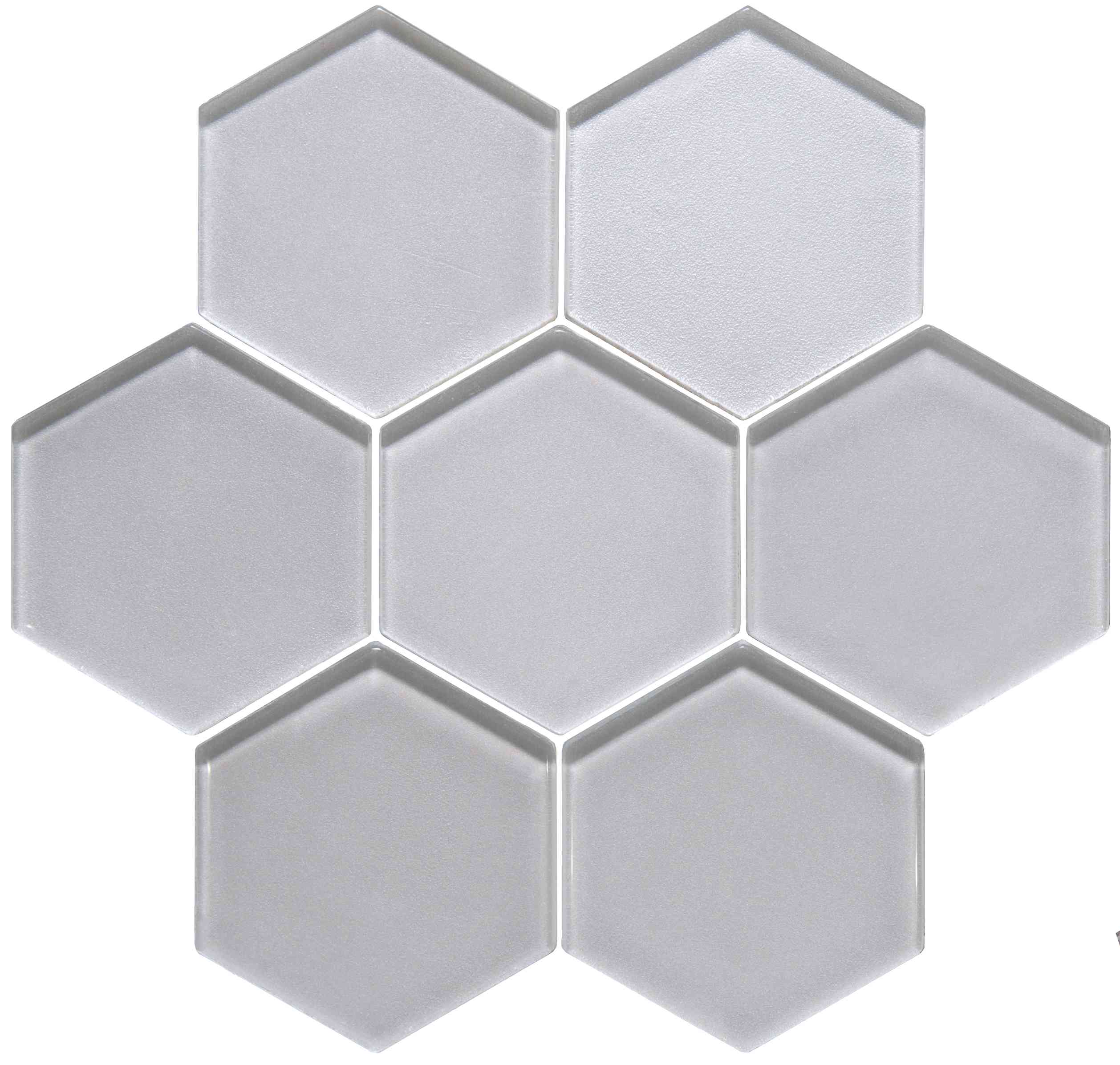 Original Style Glassworks Solinda Metallic Hexagon Mosaic Tile 30x30cm