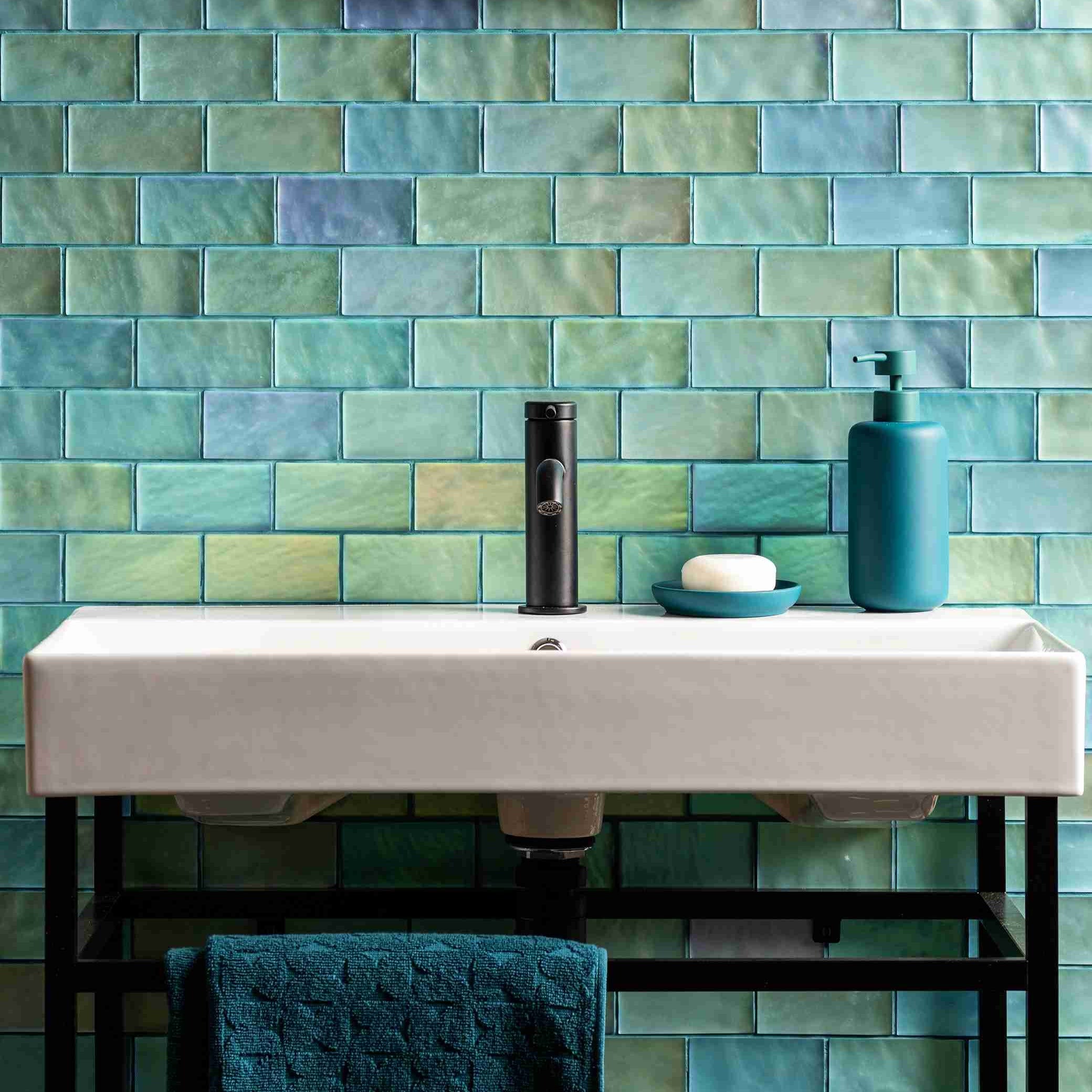 Original Style Glassworks Silver Frost Mosaic Radiance Tile 30x30cm