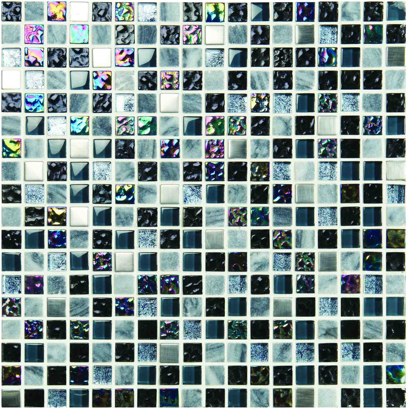 Original Style Mosaics Carinthia Earth And Fire Mixed Mosaic Tile 30x30cm