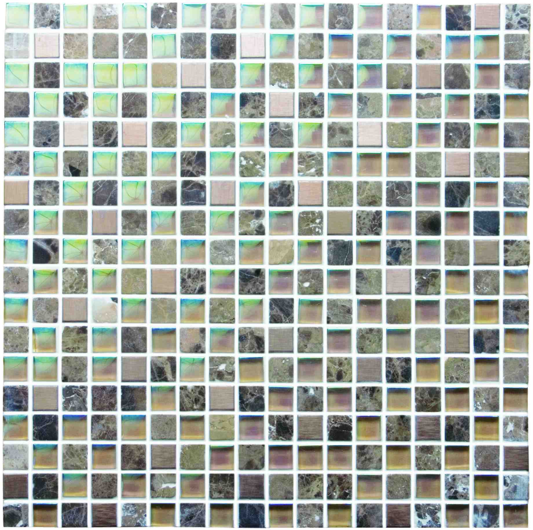 Original Style Mosaics Divine Earth And Fire Mixed Mosaic Tile 30x30cm