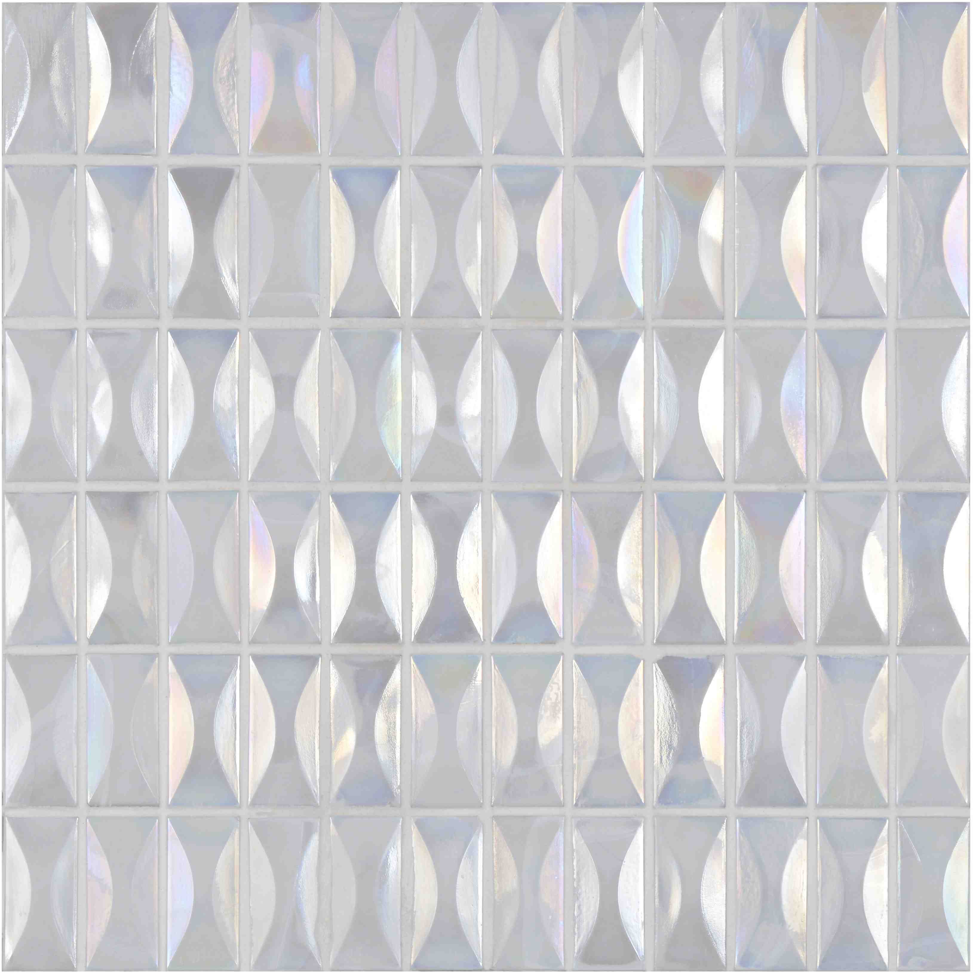 Original Style Mosaics Ice Glass Iridescent Mosaic Tile 30x30cm