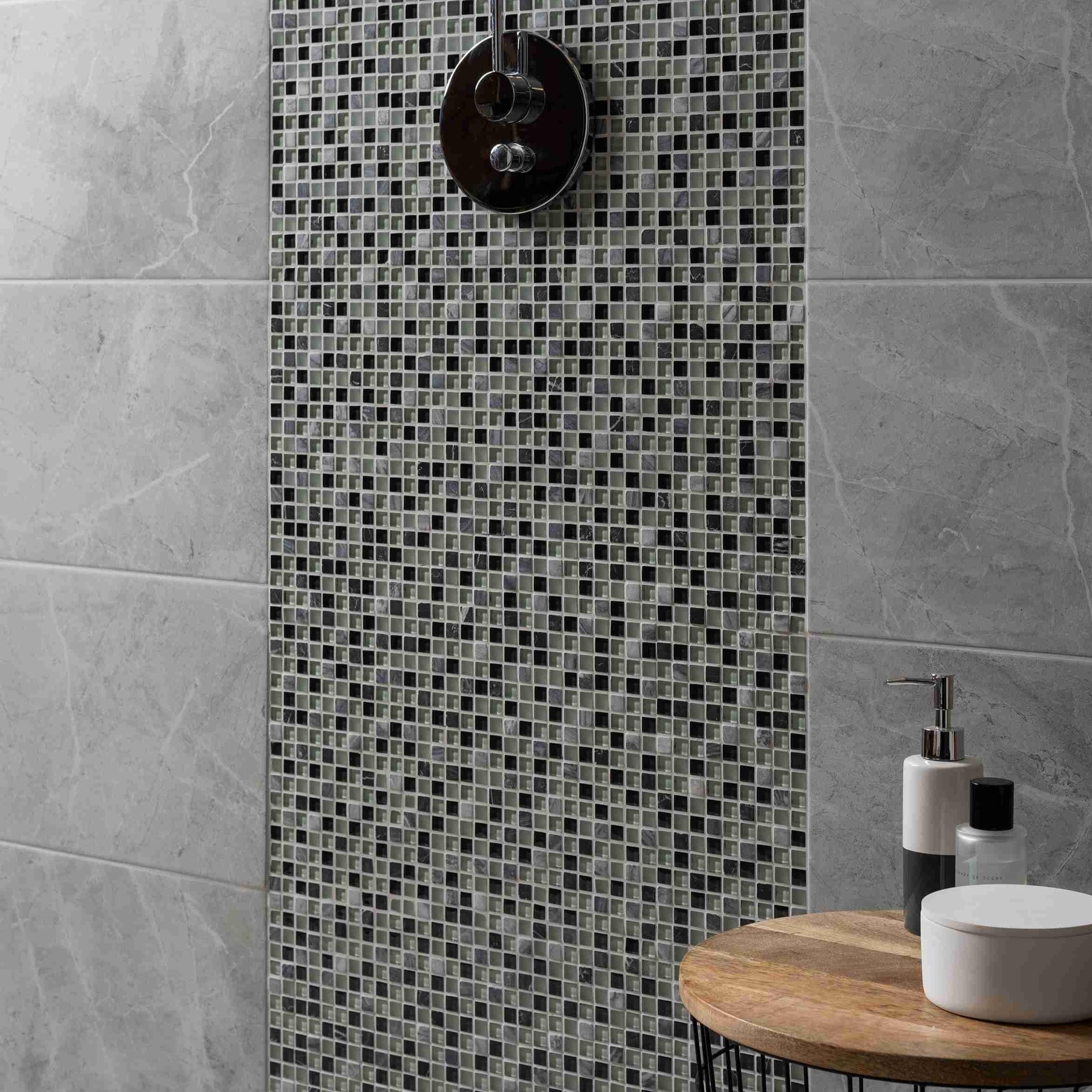 Original Style Mosaics Lial Earth And Fire Mixed Mosaic Tile 30x30cm