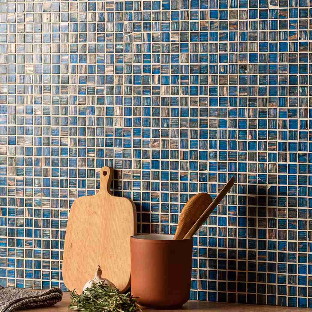 Original Style Mosaics Monte Cristo Gold Fleck Glass Mosaic Tile 33x33cm