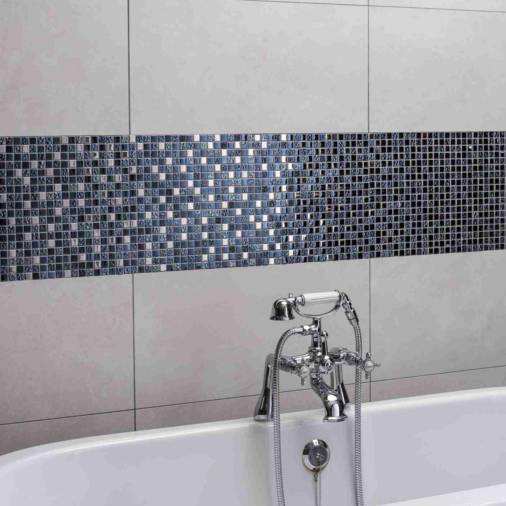 Original Style Mosaics Rena Earth And Fire Mixed Mosaic Tile 30x30cm