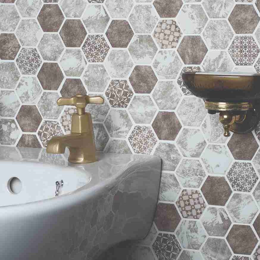 Original Style Mosaics Savoy Glass Mosaic Tile 28x32cm