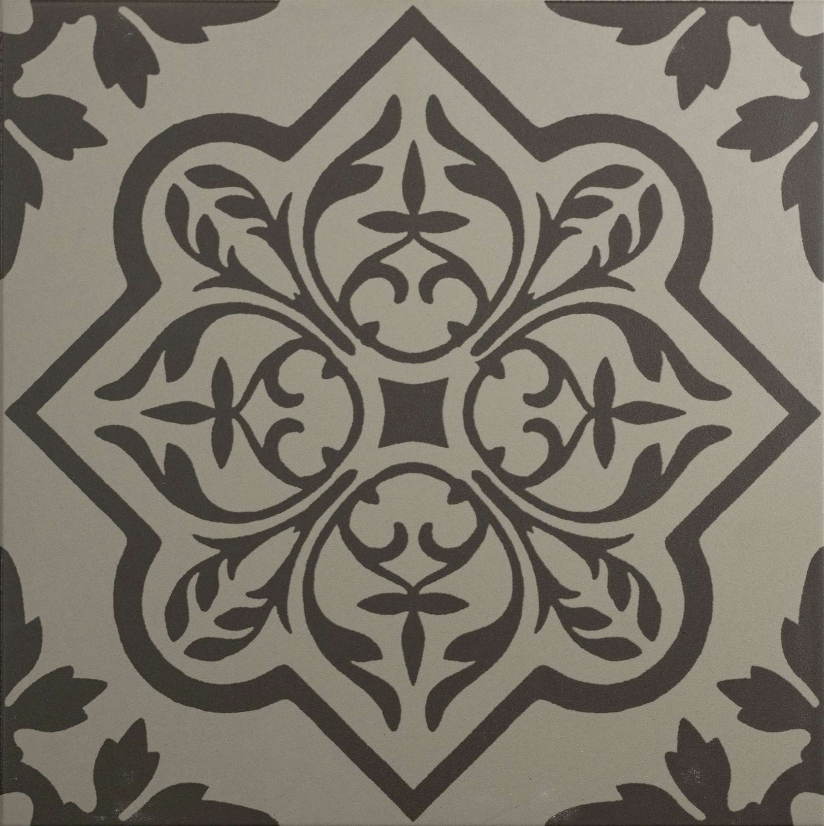 Original Style Odyssey Grande Pentillie Dark Grey on Grey Tile 30x30cm