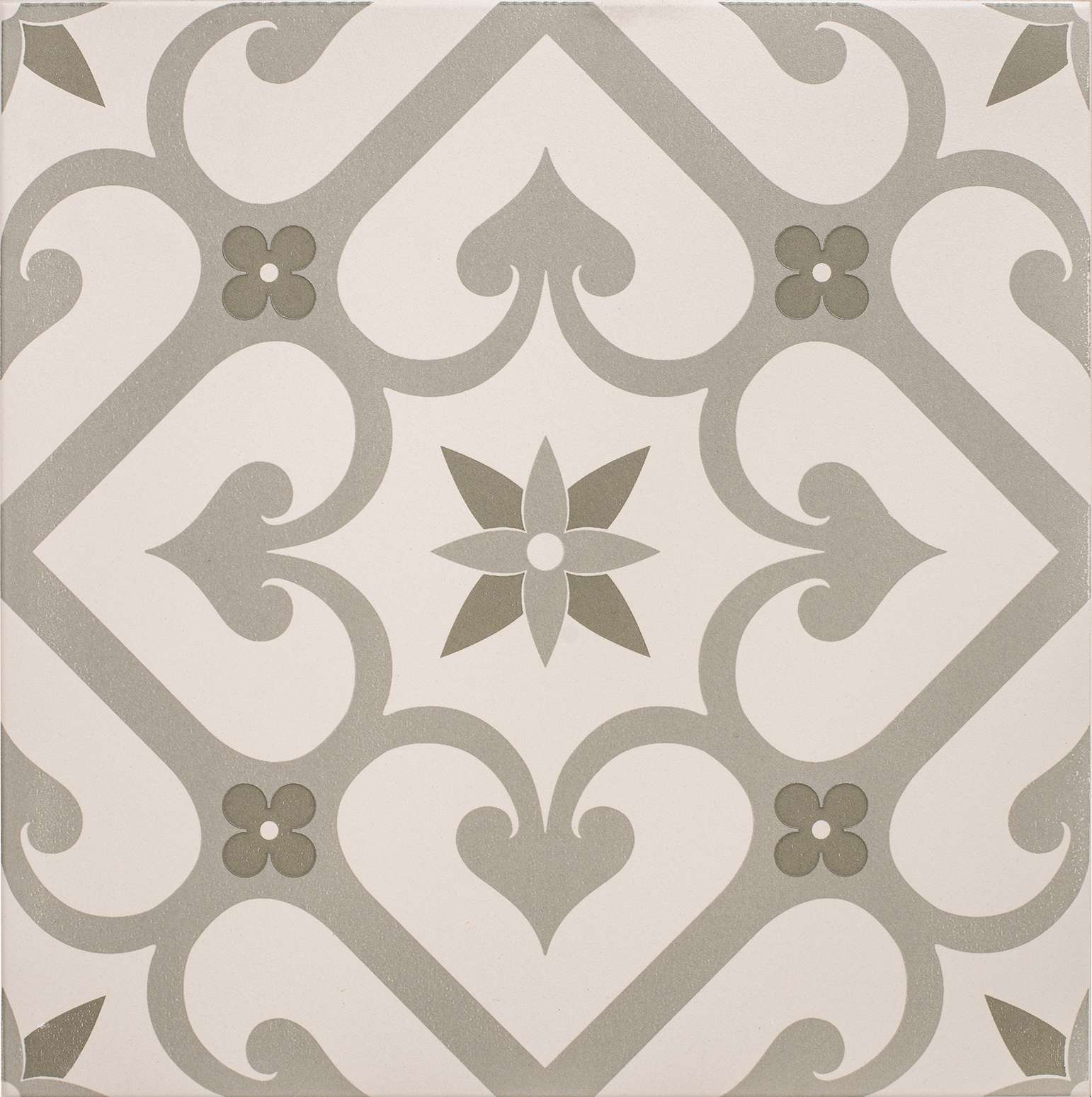 Original Style Odyssey Grande Epoque Green on Chalk Tile 30x30cm