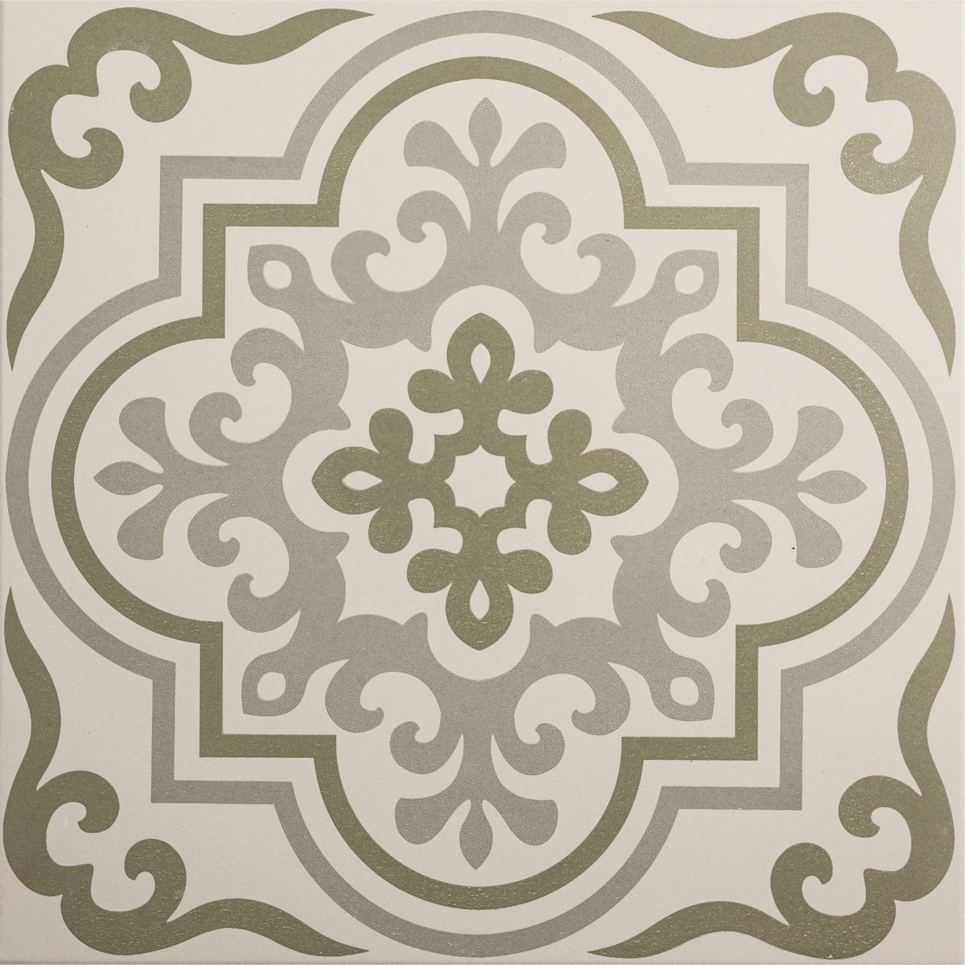 Original Style Odyssey Grande Vogue Green on Chalk Tile 30x30cm