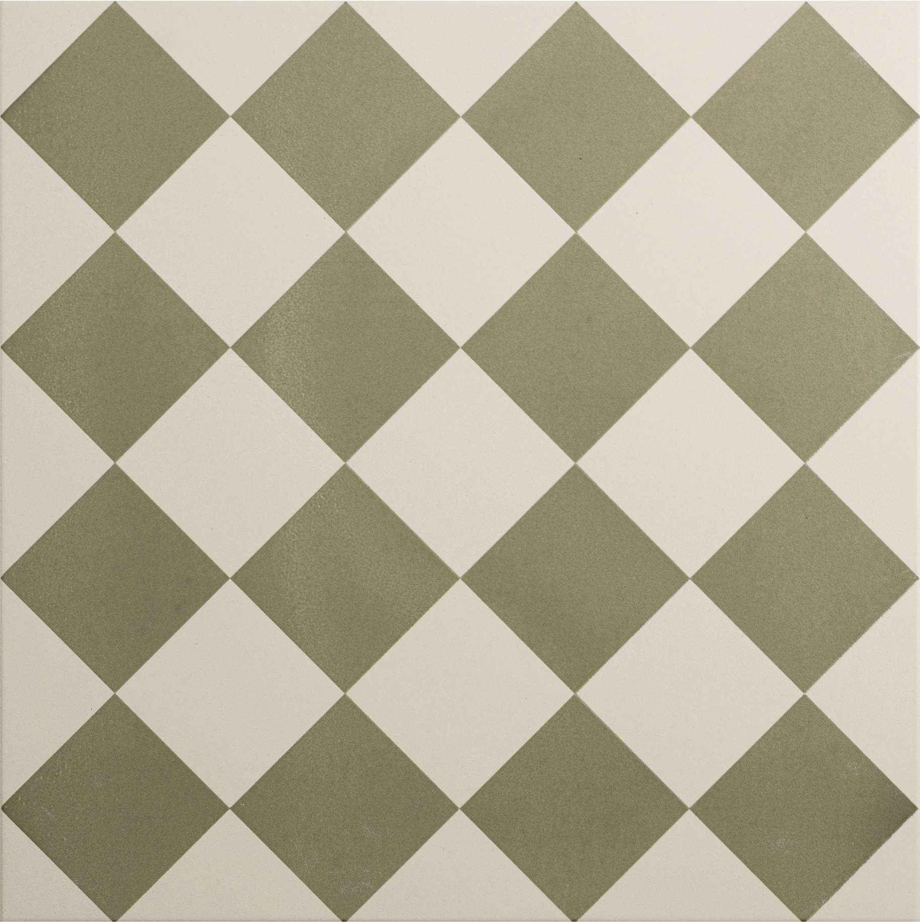 Original Style Odyssey Grande Harlequin Small Green on Chalk Tile 30x30cm
