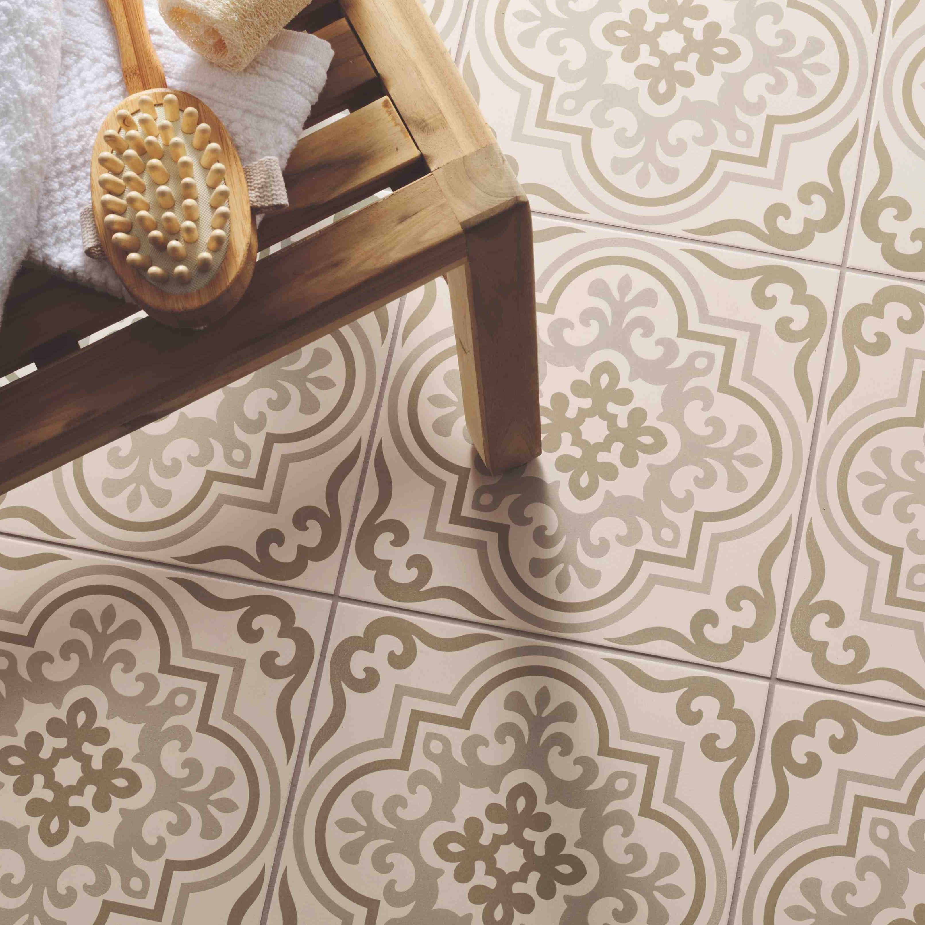 Original Style Odyssey Grande Vogue Green on Chalk Tile 30x30cm