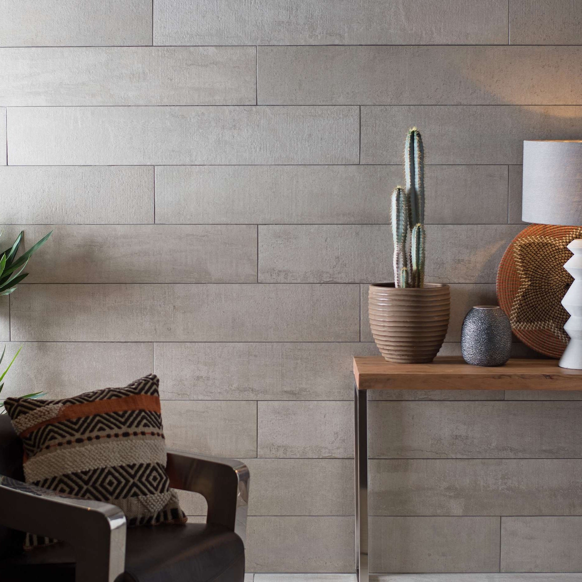 Original Style Tileworks Brasilia Cinza Matt Glazed Porcelain Tile 120x20cm