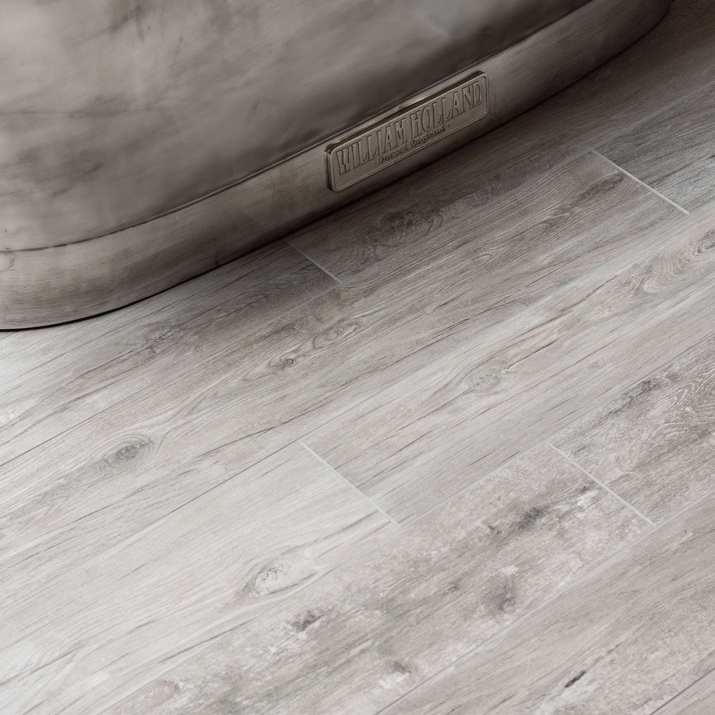 Original Style Lignum Grey Natural Wood Effect Porcelain Tile 17x100cm