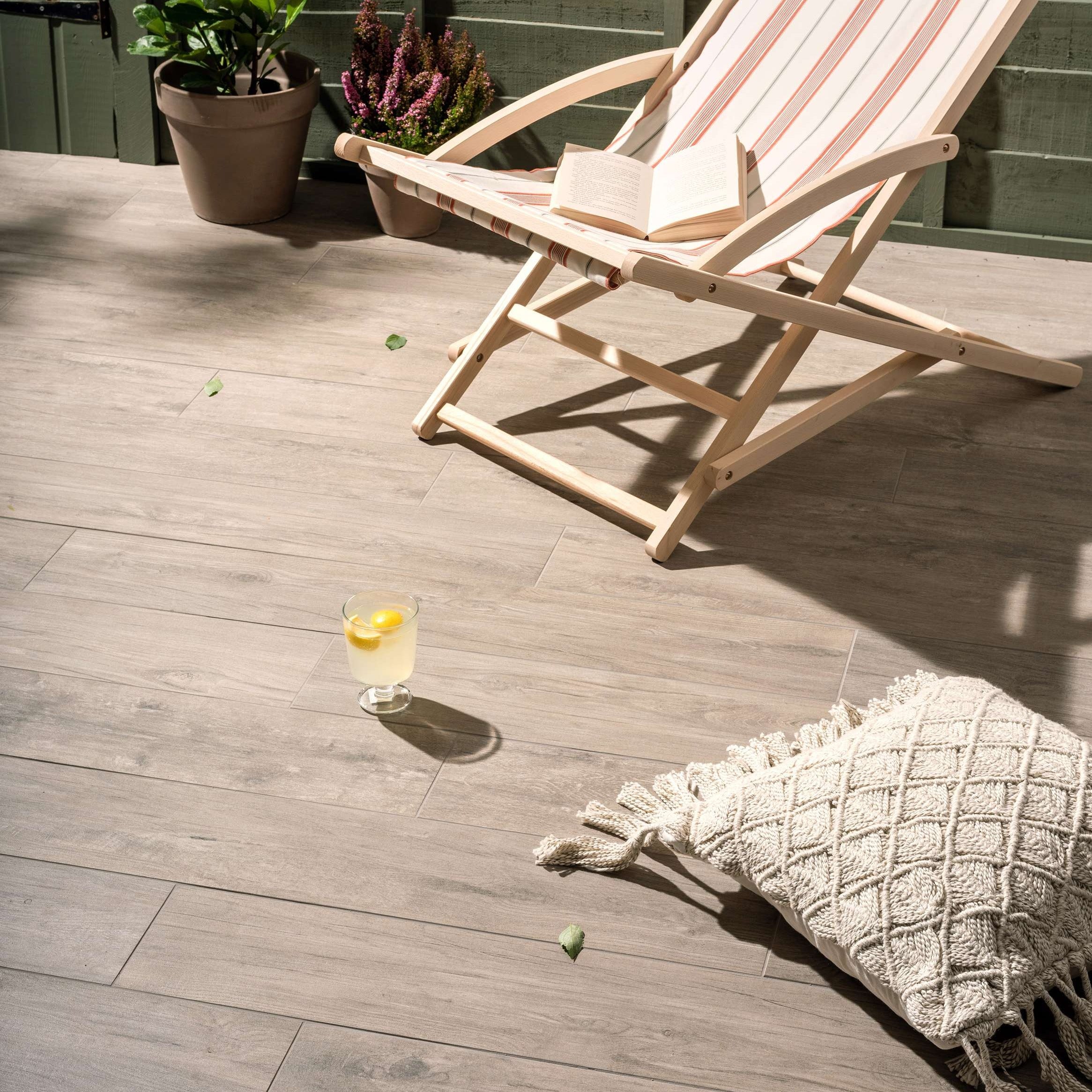 Original Style Lignum Grey Natural Wood Effect Porcelain Tile 17x100cm