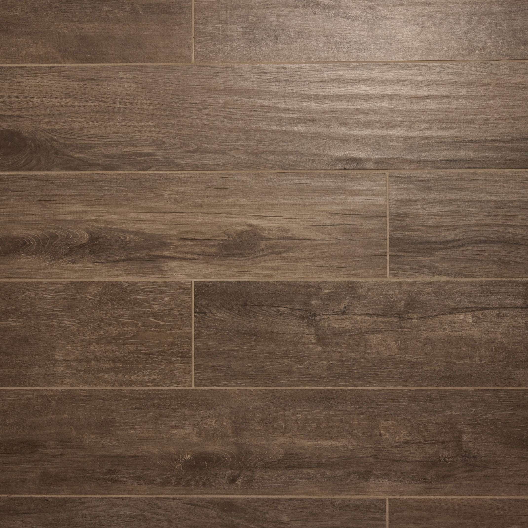 Original Style Lignum Nut Slip Resistant Porcelain Wood Effect Tile 17x100cm