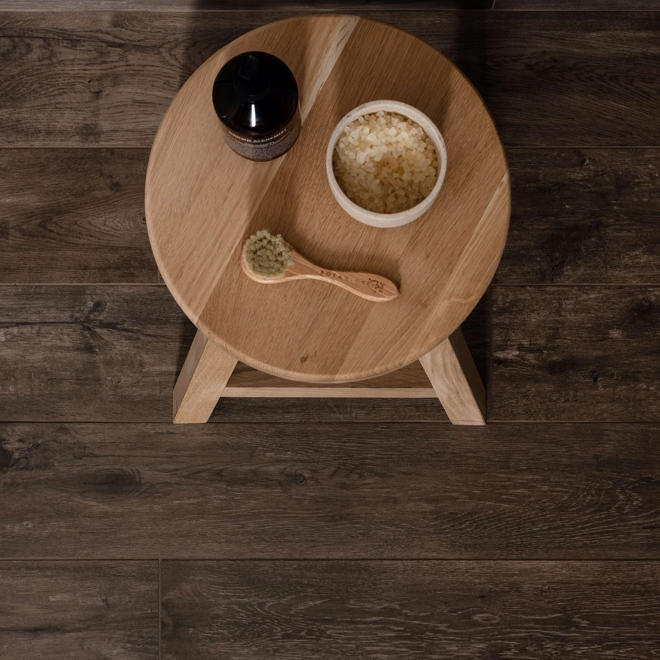 Original Style Lignum Taupe Slip Resistant Wood Effect Porcelain Tile 17x100cm