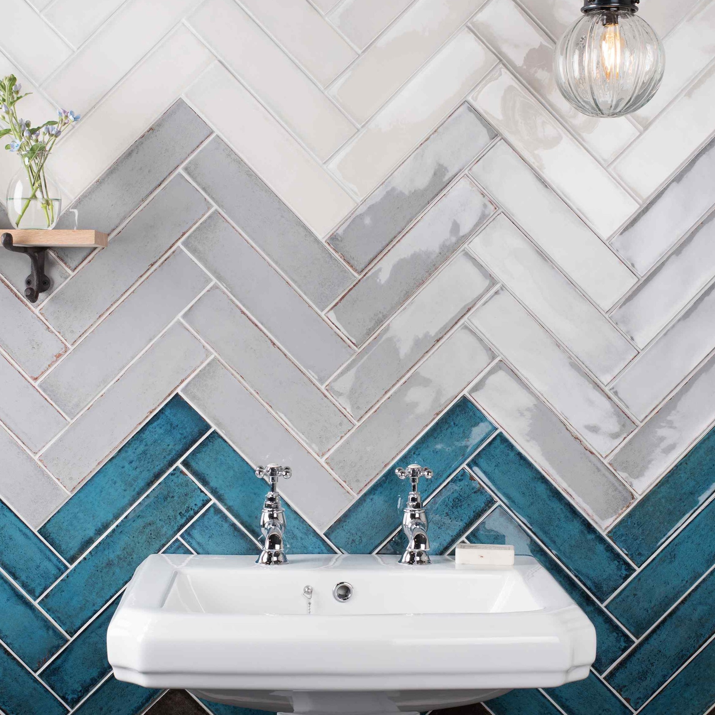 Original Style Tileworks Montblanc Pearl Tile 7.5x30cm