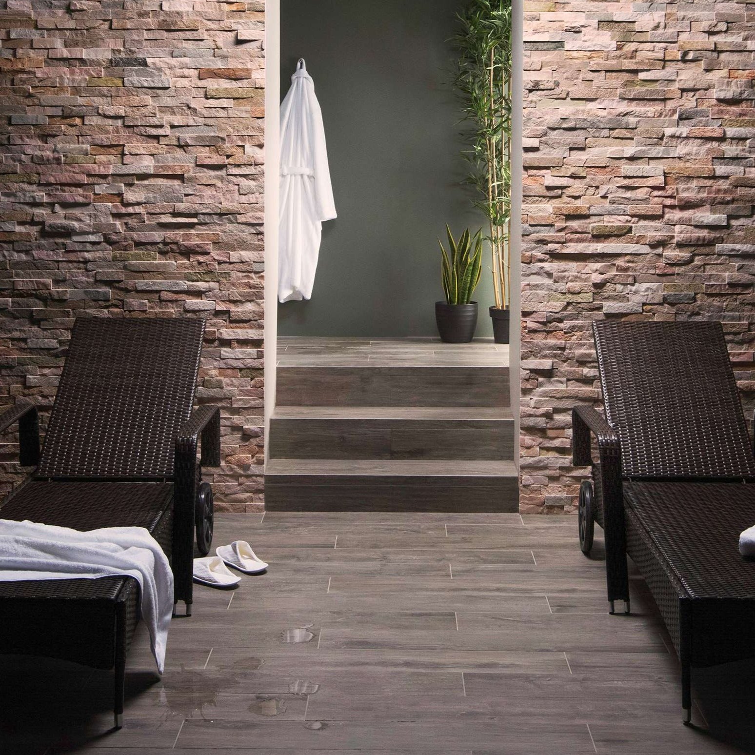 Original Style Tileworks Lignum Grey Slip Resistant Porcelain Wood Effect Tile 17x100cm