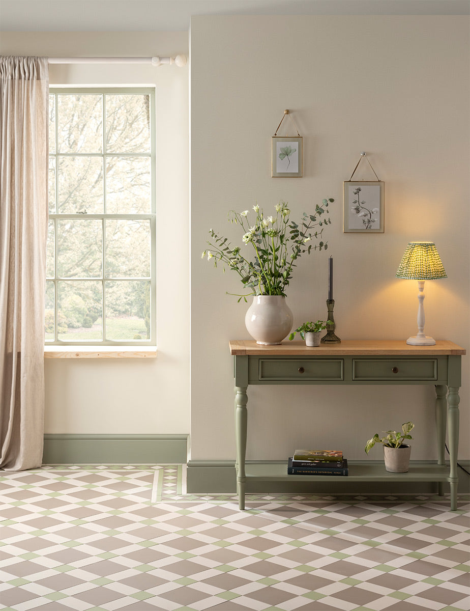 Original Style Victorian Falkirk 3-colour Spring Green Pattern