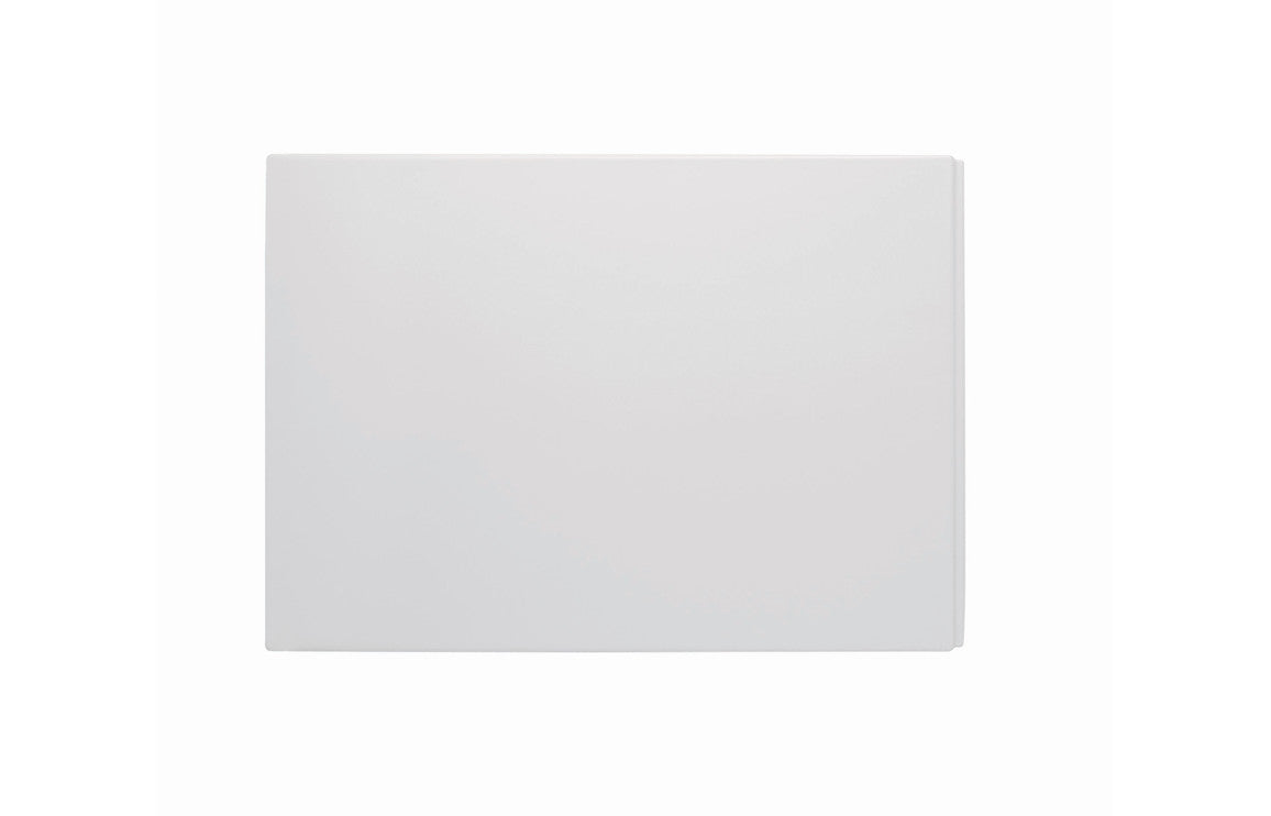 Plain Acrylic Bath End Panel 750mm White