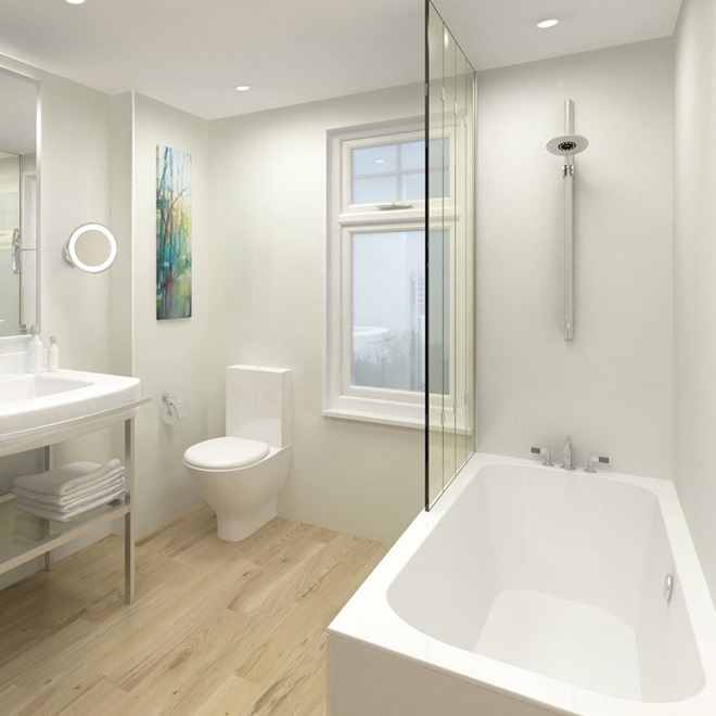 Perform Panel White Gloss 1200x2400mm Bathroom Wall Panels
