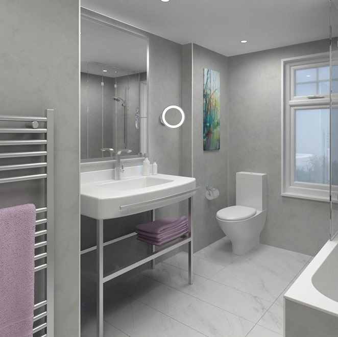 Perform Panel Blue Eiger 1200x2400mm Bathroom Wall Panels