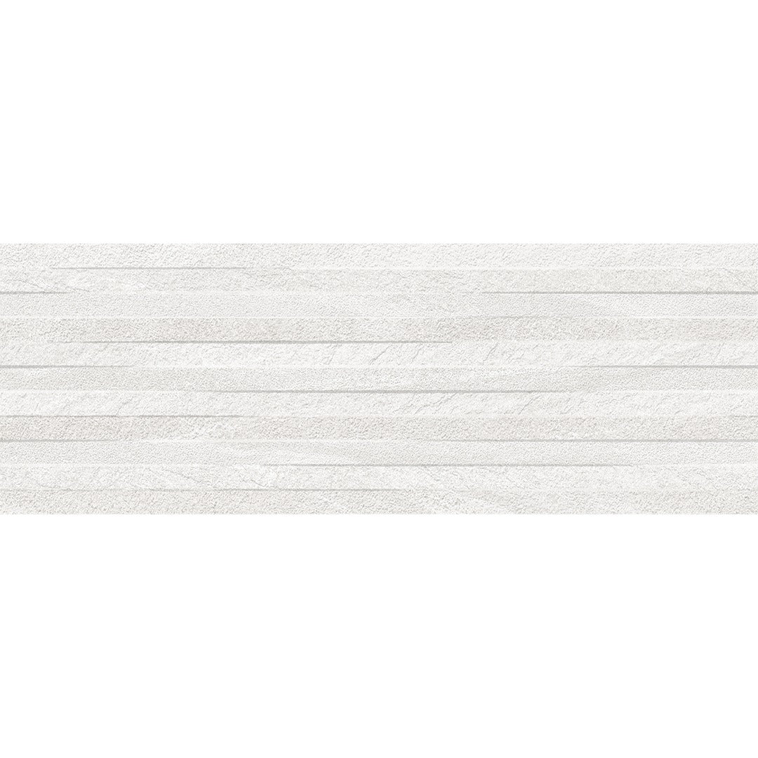 Aged Stone White Stone Effect Ceramic Decor Wall Tile 25x70cm