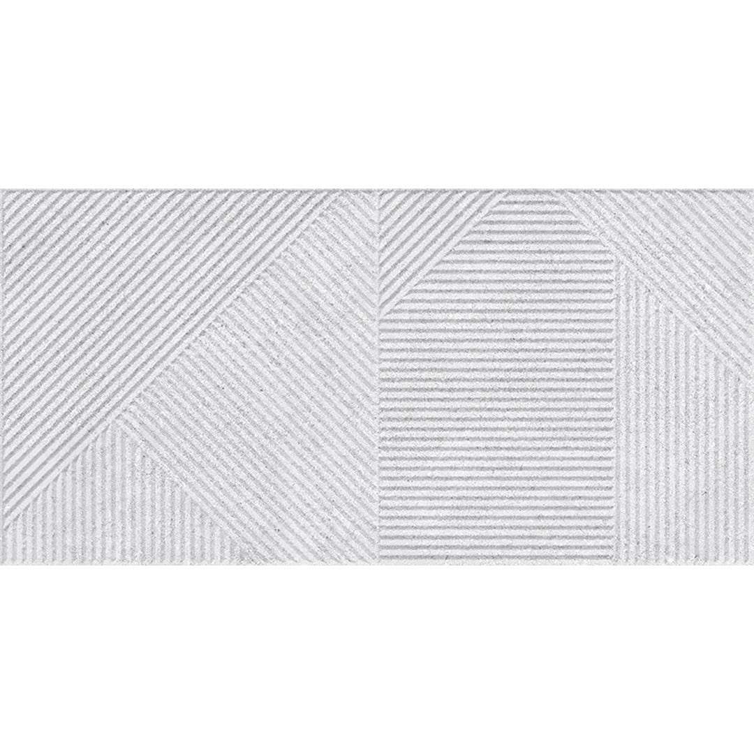 Lyric Grey Stone Effect Decor Wall Tile 30x60cm