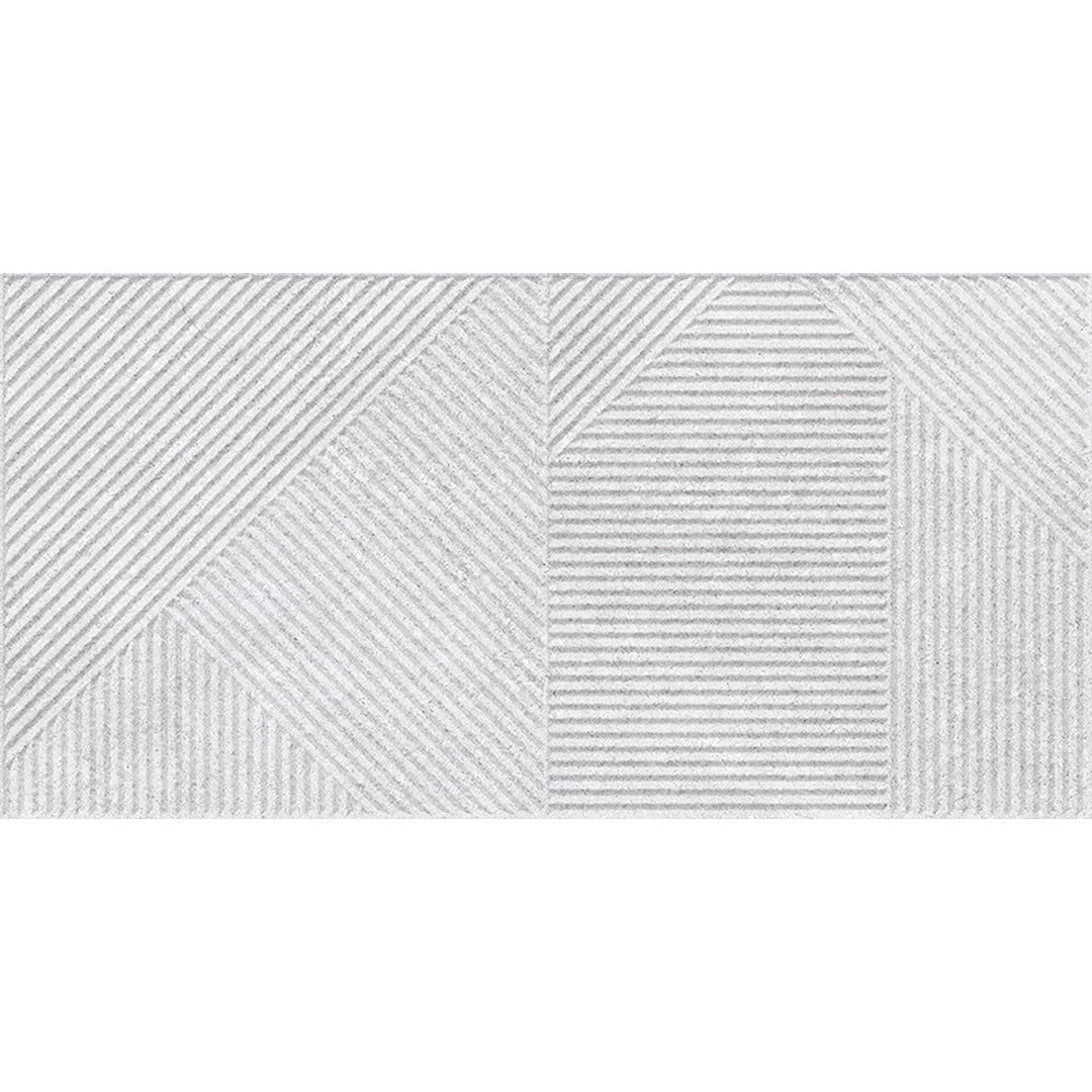 Lyric Grey Stone Effect Decor Wall Tile 30x60cm