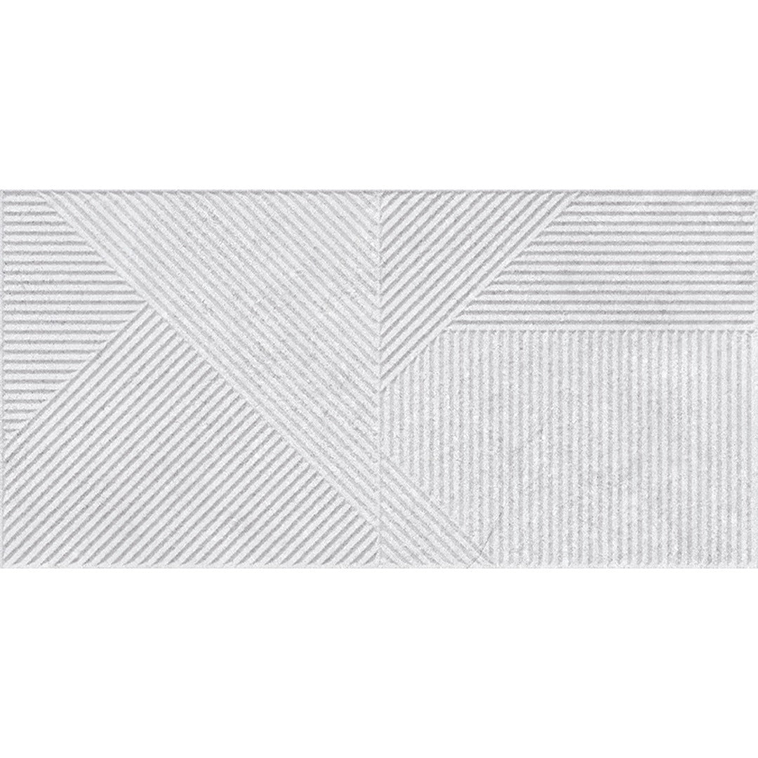 Lyric Grey Stone Effect Decor Wall Tile 30x60cm