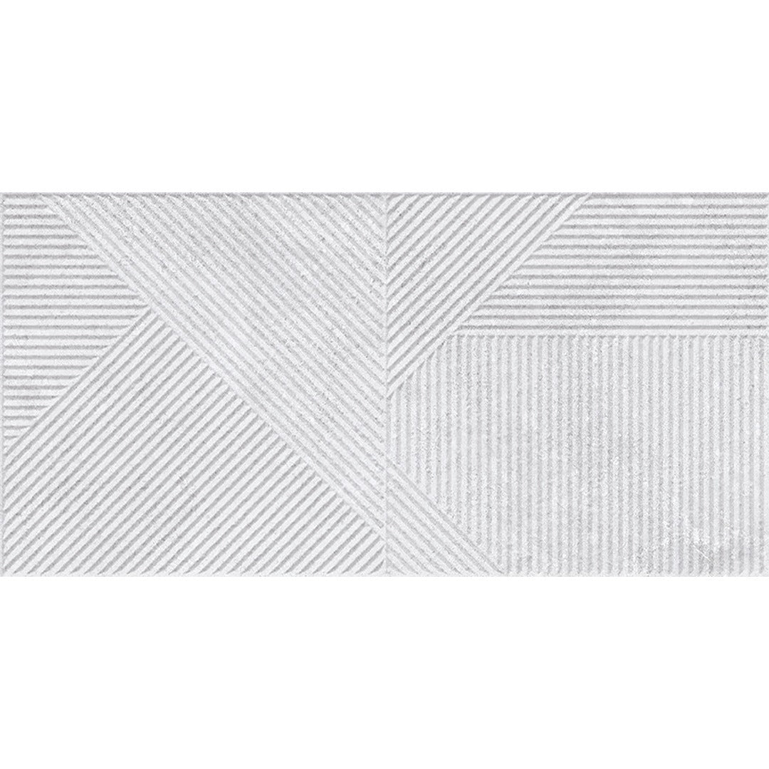 Lyric Grey Stone Effect Decor Wall Tile 30x60cm