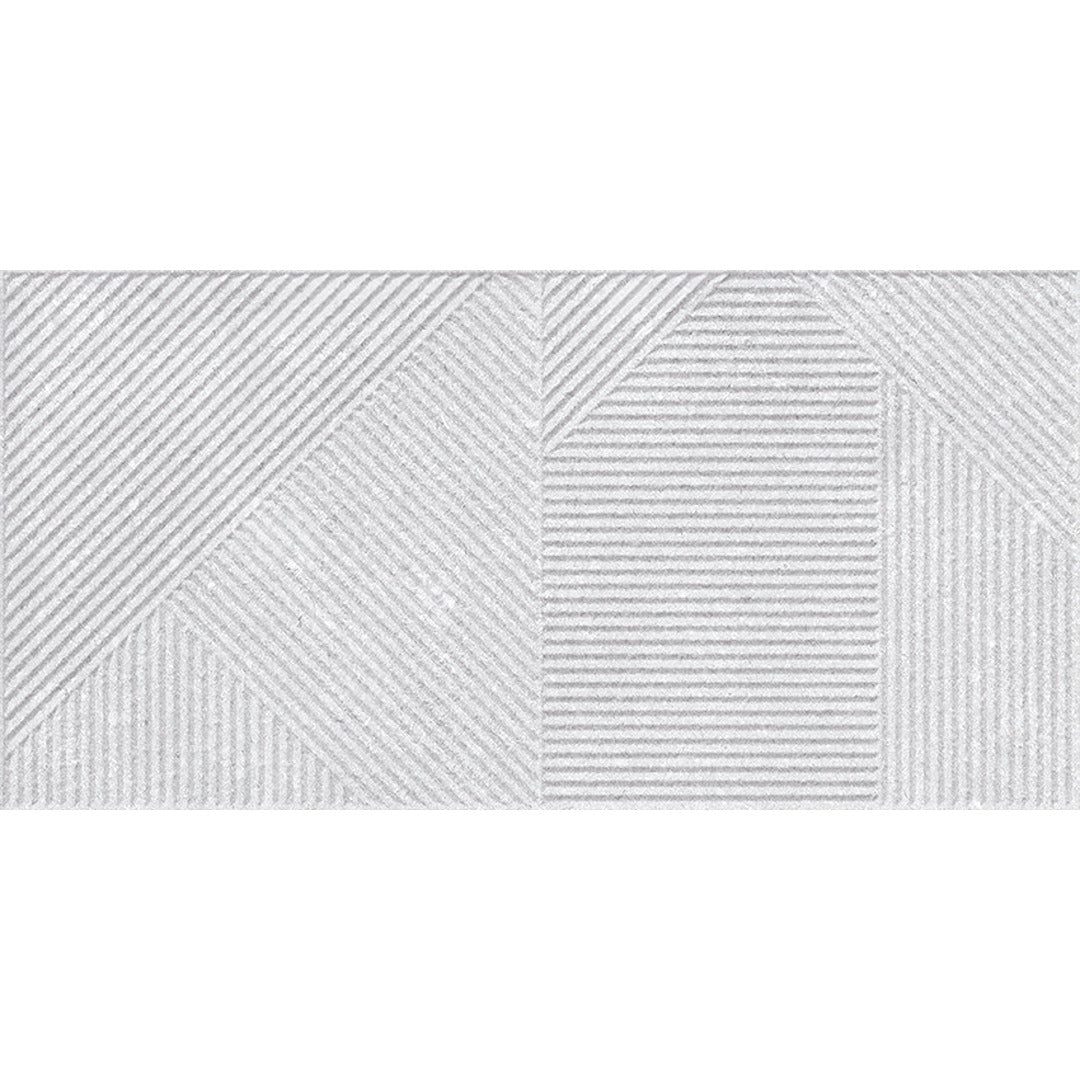 Lyric Grey Stone Effect Decor Wall Tile 30x60cm