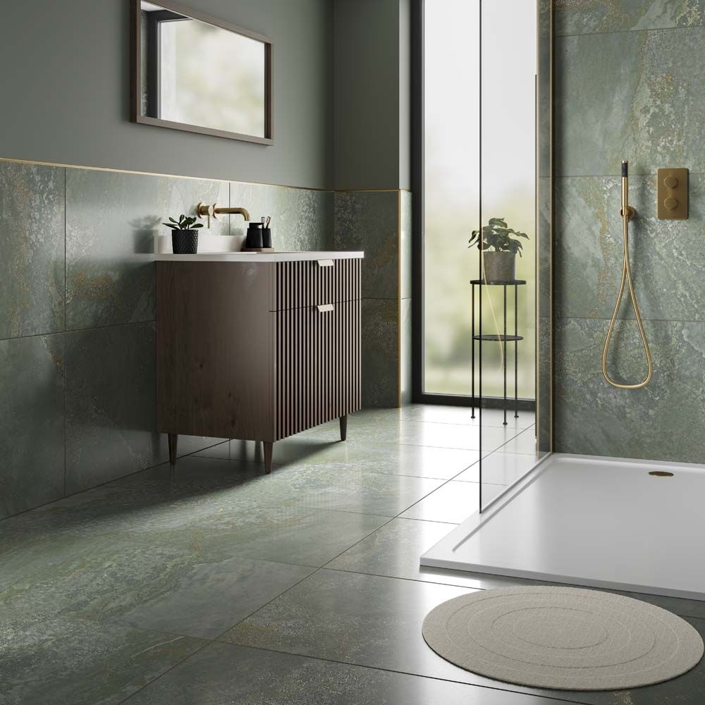 Planet Green Glazed Polished Porcelain 1198x598mm-Verona-P14854