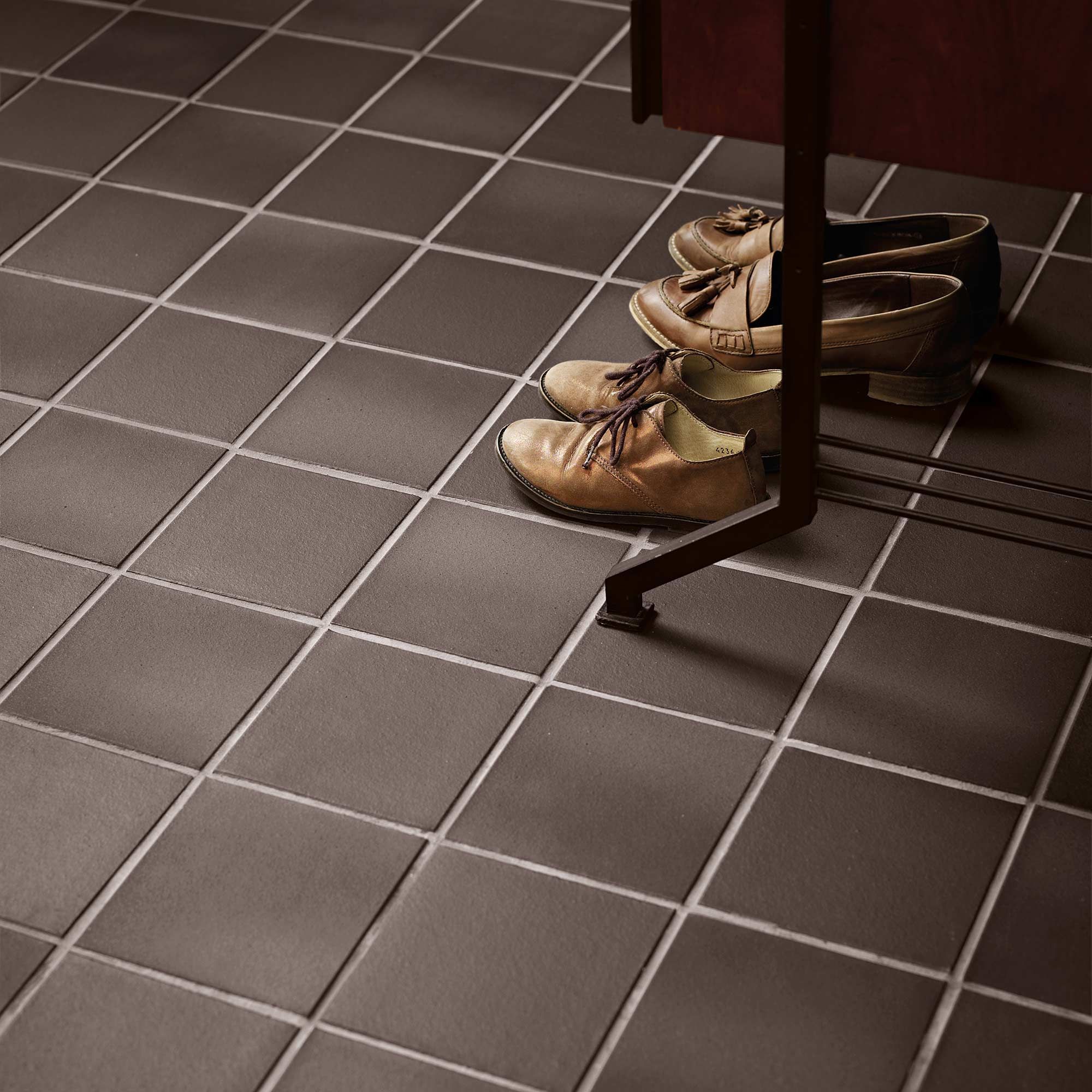 Carbon Black Large Format Anti Slip Quarry Tile 20x20cm