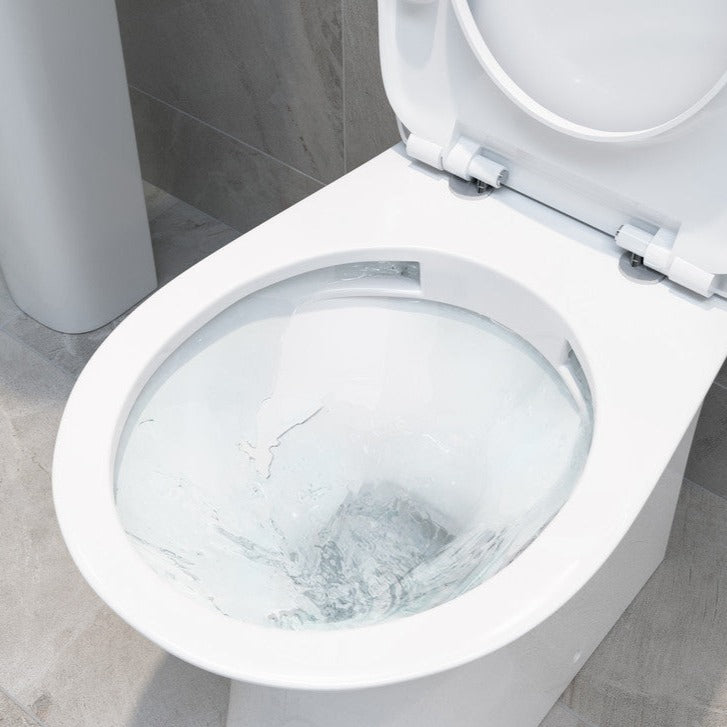 Sandra Rimless Close Coupled Open Back WC & Soft Close Seat