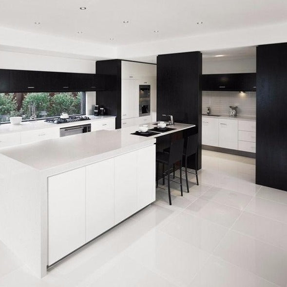 Brilliant White Polished Porcelain 60x60cm