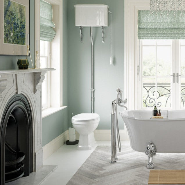 Berlington Traditional Close Coupled WC w/Brushed Brass Finish & Soft Close Seat