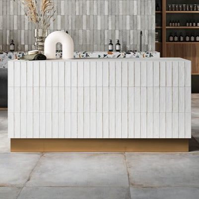 Soho White Brick Effect Wall Tile 6x25cm