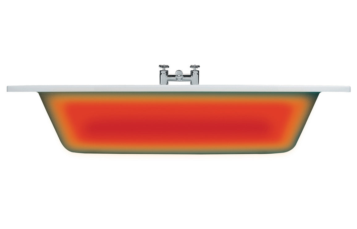 P Shape SUPERCAST Shower Bath, Panel & Screen