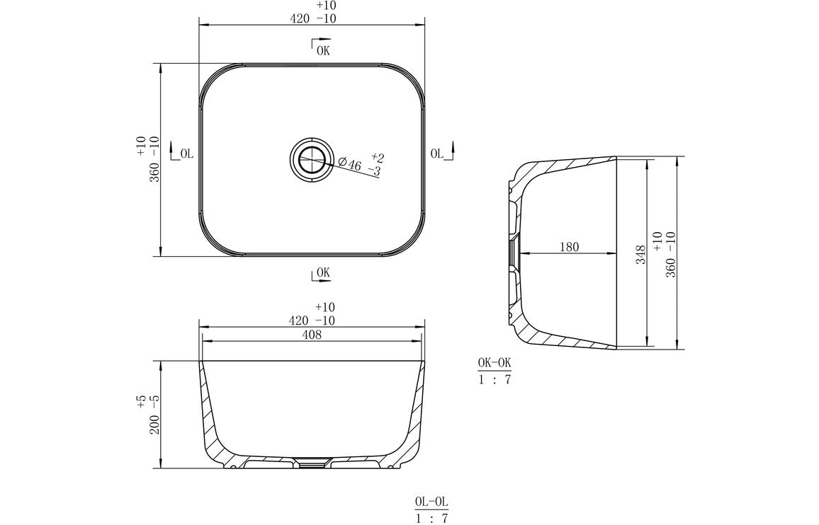Bryn Deep 420mm Washbowl