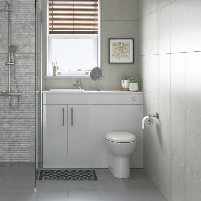 Tammy 550x400mm 1TH Basin & Semi Pedestal