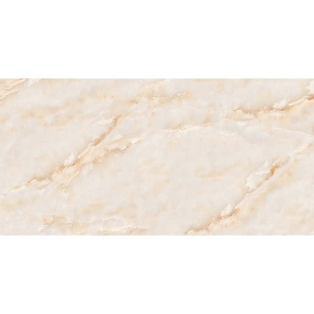 Athena Pearl Glazed Porcelain Marble Effect Tile 60x120cm