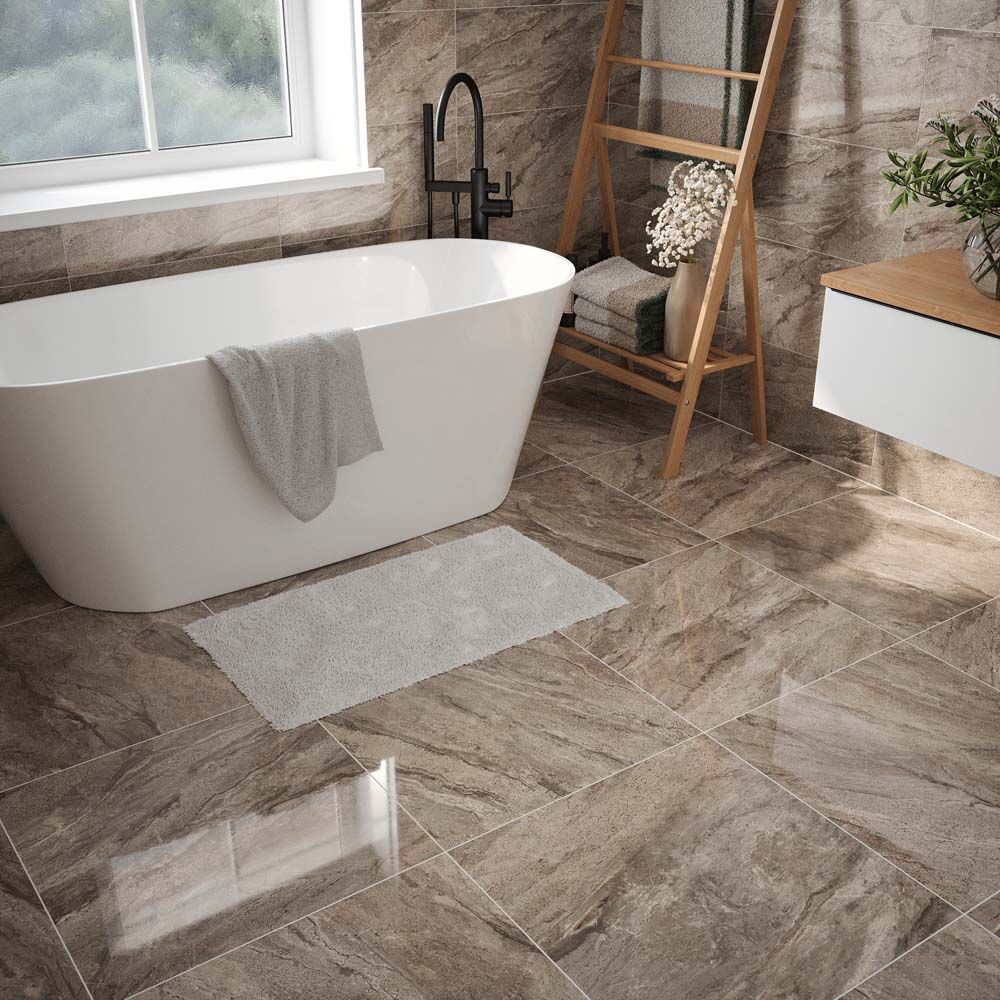 Artemis Stone Glazed Porcelain Wall & Floor Tile 60x60cm