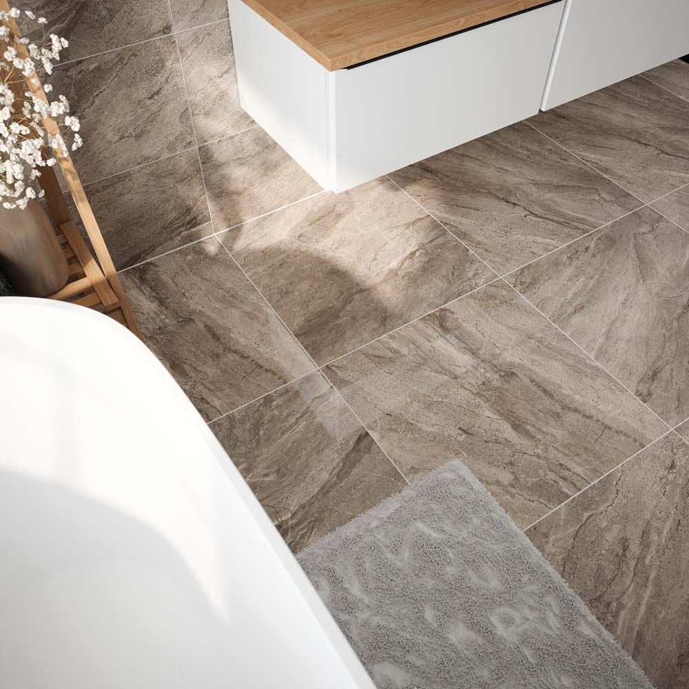 Artemis Stone Glazed Porcelain Wall & Floor Tile 60x60cm