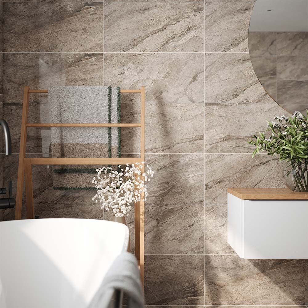 Verona Artemis Stone Glazed Porcelain Wall & Floor Tile 30x60cm