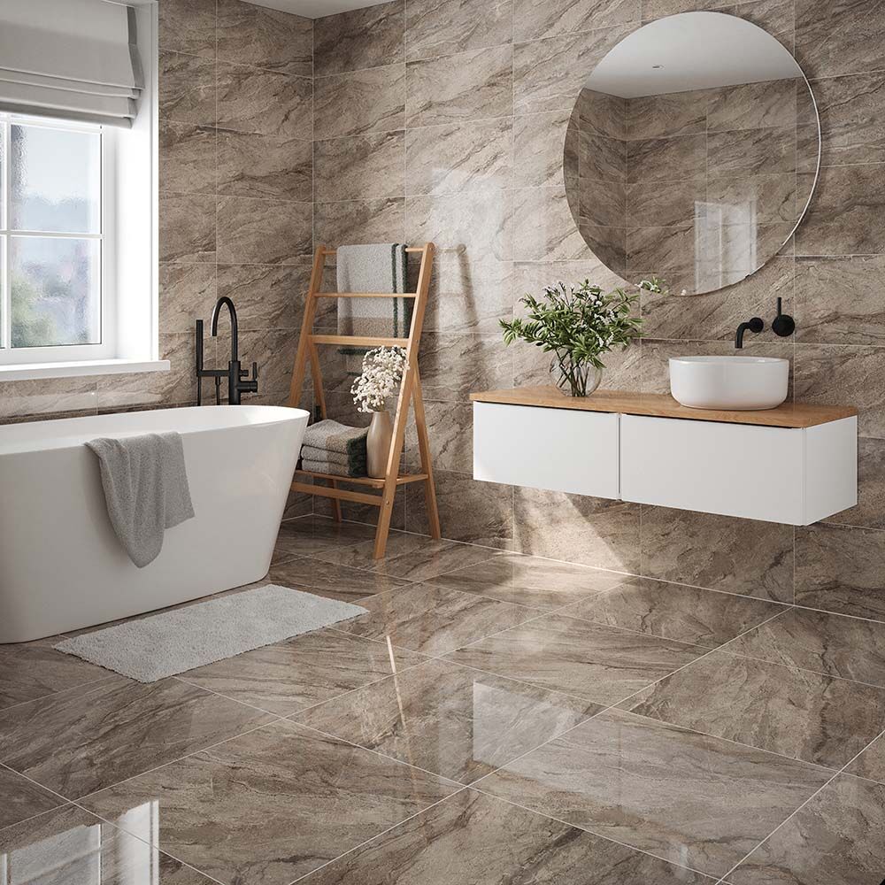 Artemis Stone Glazed Porcelain Wall & Floor Tile 30x60cm